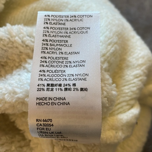 Anthropologie Pilcro Maia Cropped Quarter-Zip Pullover, White, Size S, EUC - Picture 8 of 8